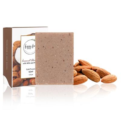 Fizzy Fern Cold Pressed Soap - Coconut Almond with Milk & Honey 125 gm - Soaps