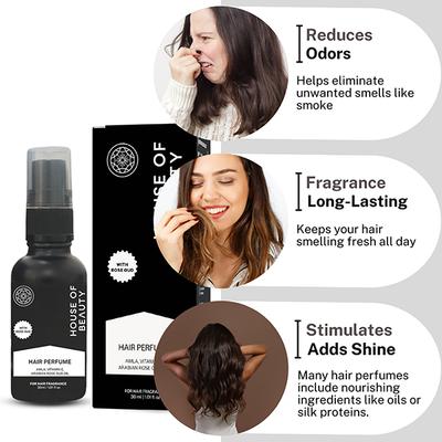 House of Beauty Hair Perfume with Oud For Hair Strengthening, Thickening & Growth 30ml - Hair Sprays & Mists
