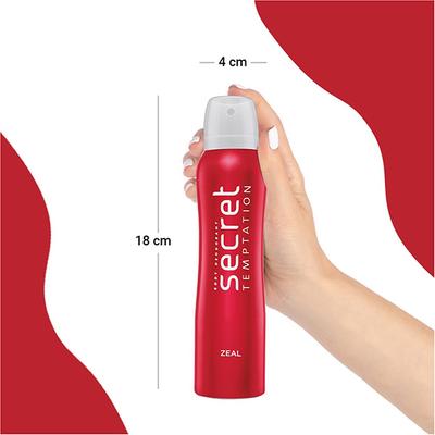 Secret Temptation Zeal Deodorant for Women 150 ml - Women Deodorants/Roll-Ons