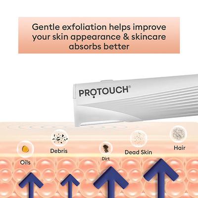 Protouch Dermaplaning Device Electric , 2 in 1 Eyebrow & Face Hair Remover with Gentle Exfoliation 1's - Others