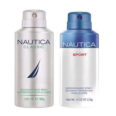 Nautica Voyagesport + Classic Deo Combo Set - Pack of 2 300 ml - Deodorants/Roll-Ons