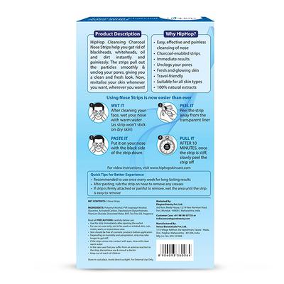HipHop Charcoal Nose Strips Men Blackhead Remover Strips 3's - Face Wash & Cleansers