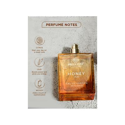 Bella Vita Organic Luxury Honey Oud Unisex Eau De Perfume 100 ml - Women Perfumes (Edt/Edp)