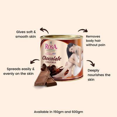 Rosa Chocolate Cold Wax 600 g - Hair Removal Accessories