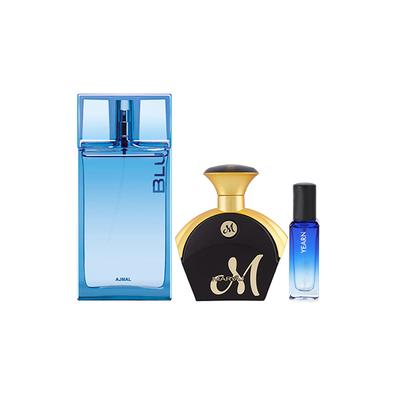 Ajmal Blu & Maryaj M For Her EDP & Yearn EDP Pack of 3 20 ml - Women Perfumes (Edt/Edp)