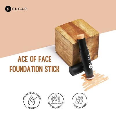 SUGAR Cosmetics Ace Of Face Foundation Stick - 48 Irish (Medium Tan Neutral Undertone) 12 gm - Foundation