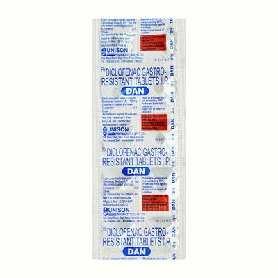 DAN 50mg Tablet 10'S - Pain relief-Nsa