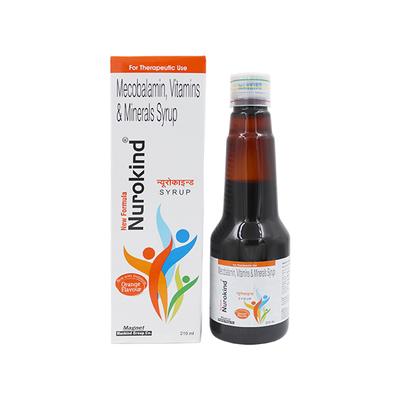 NUROKIND NEW DELICIOUS ORANGE FLAVOUR Syrup 210ml - Supplements-Vam