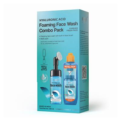 WOW Skin Science Hyaluronic Acid Foaming Face Wash Combo Pack 1's - Face Washes