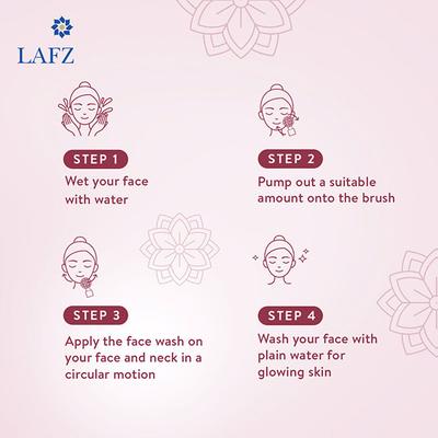 Lafz Apple Cider Vinegar Foaming Face Wash With Built - In Face Brush 100 ml - Scrubs & Exfoliants