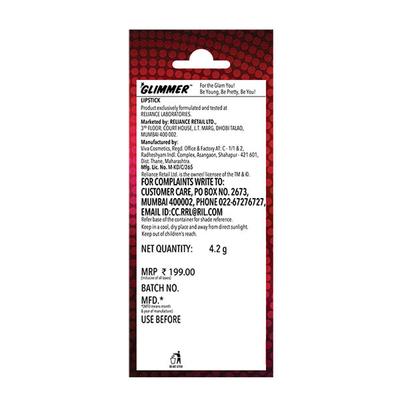 GLIMMER MATTE LIPSTICK WINE DIVINE 4.2 gm - Lipsticks