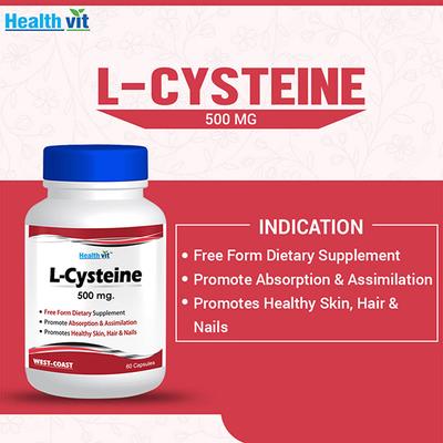 Healthvit L-Cysteine -Capsules 60's - Calcium And Minerals