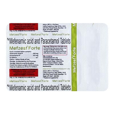 MEFZEST FORTE Tablet 10's - Muscle Spasm-Ant