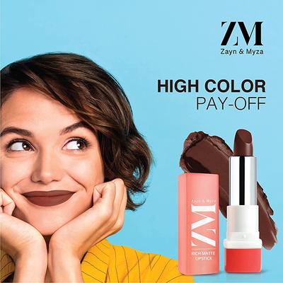ZM Zayn & Myza Rich Matte Lipstick - Influencer 4.2 gm - Lipsticks