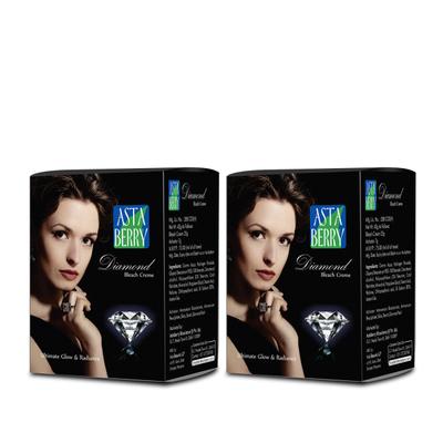 Astaberry Face Bleach Creme - Diamond (Pack of 2 x 42 gm) - Face Creams