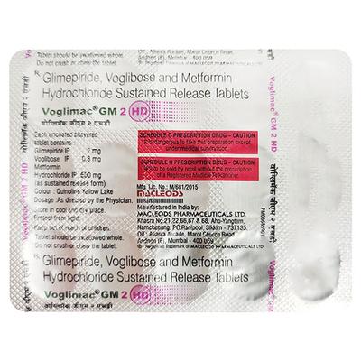 VOGLIMAC GM 2 HD Tablet 15's - Diabetes-Ant