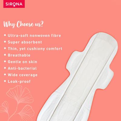 Sirona Maternity Sanitary Pads- XXXL 8's - Sanitary Napkins