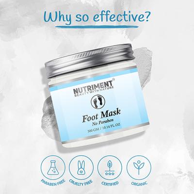Nutriment Foot Mask All Skin Type 300 gm - Hair Masks & Packs