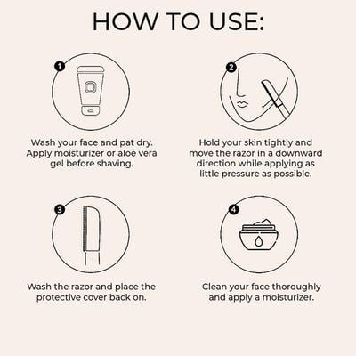 Bronson Professional Pink Face & Eyebrow razor (Pack of 1) 1's - Trimmers