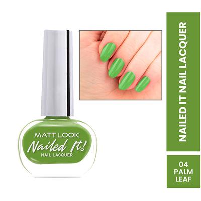 Matt Look Nailed It Nail Polish, Chip Free, Quick Dry, Longer Stay, Highly Pigmented Lacquer, Natural Finish , Olive You 03 10 ml - Nail Polish