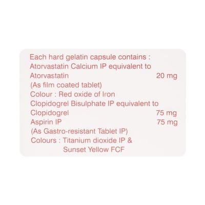 Ecosprin Gold 20mg Capsule 15'S - High Cholesterol-Dys