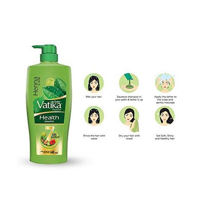 Dabur Vatika Health Shampoo - Henna & Amla 640 ml - Shampoos
