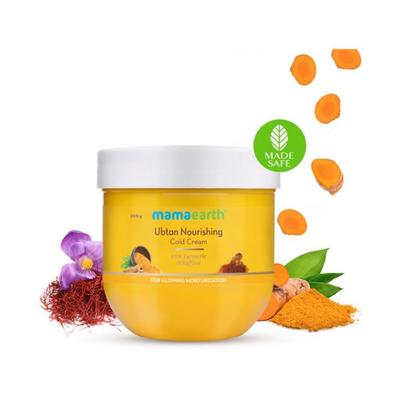 Mamaearth Ubtan Nourishing Cold Cream for Winter with Turmeric & Saffron 200 gm - Creams/Oils/Lotions