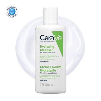 CeraVe Hydrating Cleanser For Normal To Dry Skin 88 ml - Face Wash & Cleansers