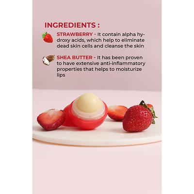 Organic Harvest Strawberry Non Colored Lip Balm 8 gm - Lip Balms