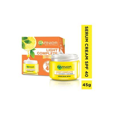 Garnier Light Complete Serum Cream 45G With Light Complete Body Lotion 125Ml Free 170 Gm - Day Cream