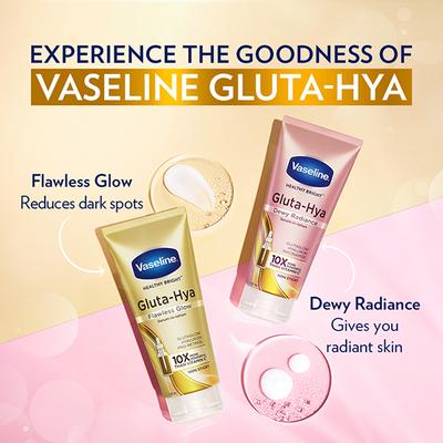 Vaseline Healthy Bright Gluta - Hya Flawless Glow Vitamin C Serum In Lotion 200ml - Lotions & Creams