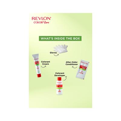 Revlon Color N Care Nourshing Permanent Hair Color Blend of Oil and Shea Butter - 4 Brown 40gm - Crème