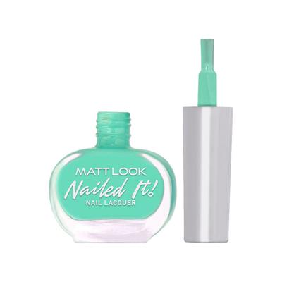 Matt Look Nailed It Nail Polish, Chip Free, Quick Dry, Longer Stay, Highly Pigmented Lacquer, Natural Finish , Mint Candy 01 10 ml - Nail Polish