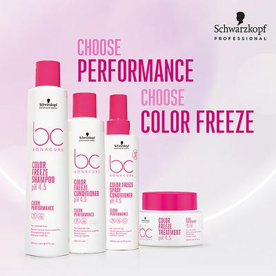 Schwarzkopf Professional Bonacure Color Freeze Treatment pH 4.5,with Vegan Keratin 500 ml - Hair Masks & Packs
