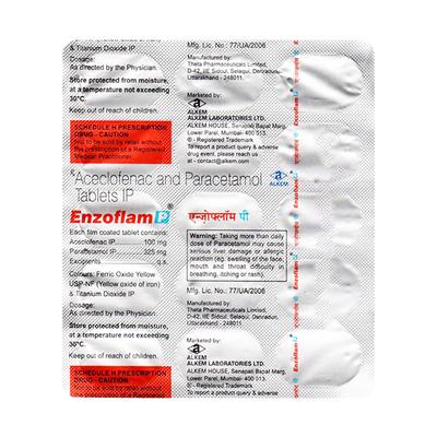 ENZOFLAM P Tablet 15's - Pain relief-Nsa