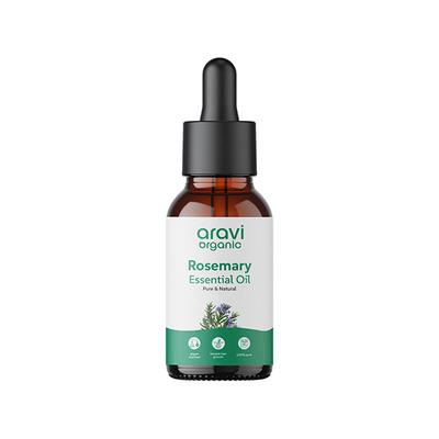 Aravi Organic Rosemary Essential Oil 100% Pure Oil 15 ml - Essential Oils