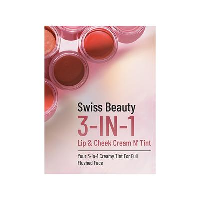 Swiss Beauty Lip, Cheek And Eyeshadow Tint, Shade - Rose Apple 8 gm - Lipsticks