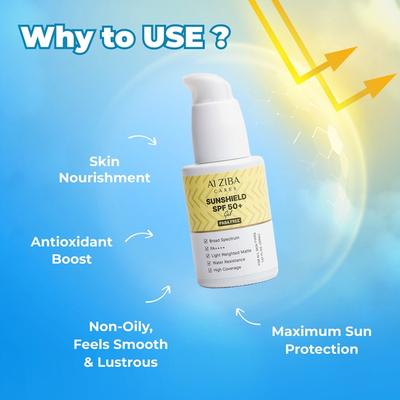 Alziba Cares Sunshield SPF 50+ Gel 30 ml - Face Gels