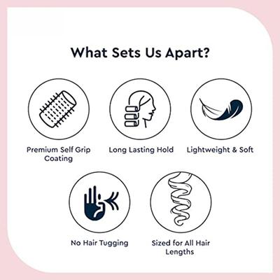 Gubb Beachy Waves Combo (Hair Roller Large, Hair Pin & Handmade Dressing Comb Classic) 1's - Hair Combs