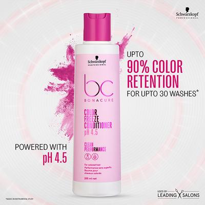 Schwarzkopf Professional Bonacure Color Freeze Conditioner pH 4.5,with Vegan Keratin 200 ml - Conditioners