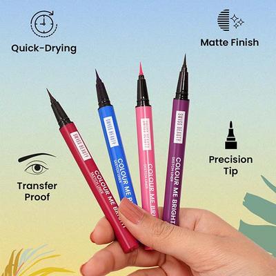 Swiss Beauty Colour Me Bright Sketch Eyeliner-Black Beauty 0.7 ml - Eyeliners