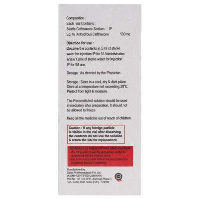 CEFTAVAG 500mg Injection 1's - Bacterial Infections-Cep