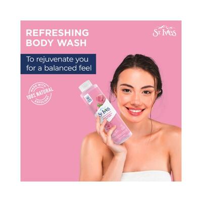 St. Ives Refreshing Rose Water & Aloe Vera Body Wash 650 ml - Shower Gels & Body Wash