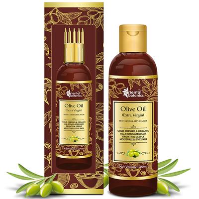 Oriental Botanics Extra Virgin Olive Oil with Comb Applicator 200 ml - Hair Oils