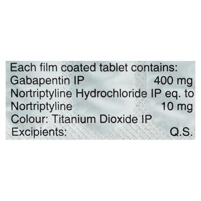 Gabapin NT 400mg Tablet 15'S - Neuropathic Pain-Dru