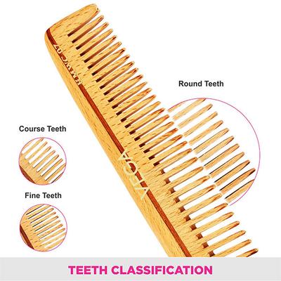 Vega Pocket Wooden Comb (HMWC - 07) 1's - Hair Combs