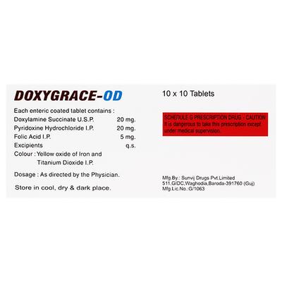 DOXYGRACE OD Tablet 10's - Vomitting/Emesis-Ant