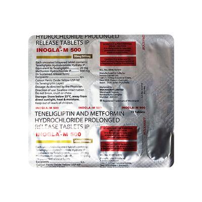 INOGLA M 500 Tablet 15's - Diabetes-Ant