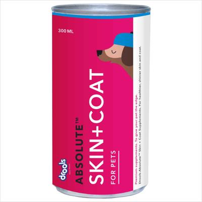 Drools Absolute Skin + Coat Syrup Dog Supplement 300 ml - Petfood