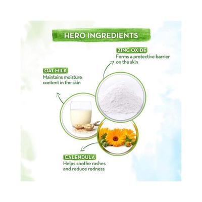 Mamaearth Milky Soft Diaper Rash Cream for Babies with 15% Zinc Oxide & Oat Milk 0+ Year 50gm - Creams, Lotions & Oils